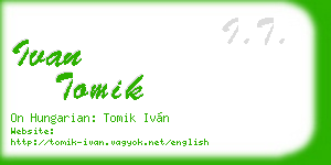 ivan tomik business card